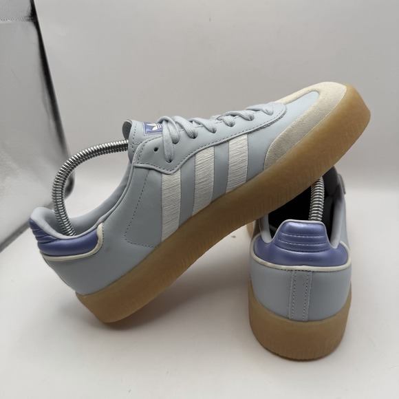Brand New Adidas Samba Originals Sambae Halo Blue Lot Gum IG1953 Women Size 9 - Picture 5 of 10